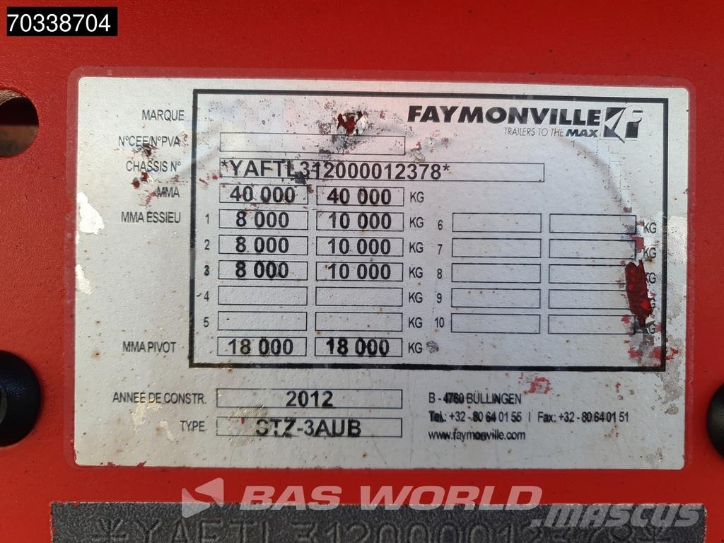 Faymonville STZ-3AUB Extendable + Lifting Bed Ramps SAF 3x Ste Diepladers