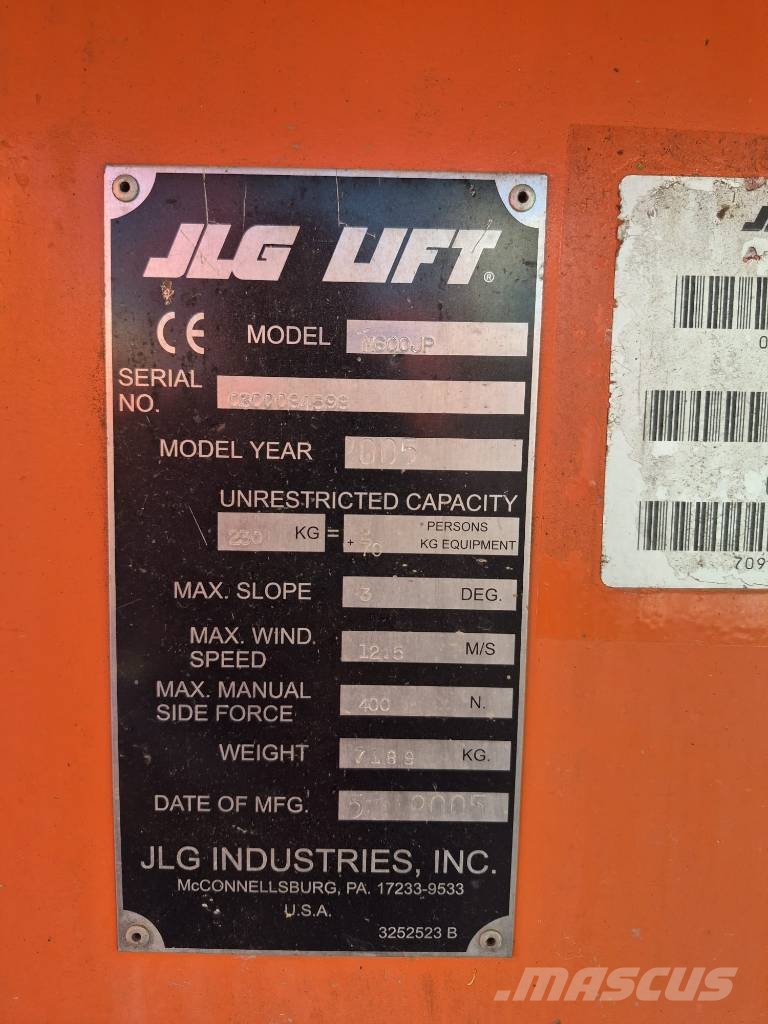 JLG M 600 JP Bomlifte med knækarm