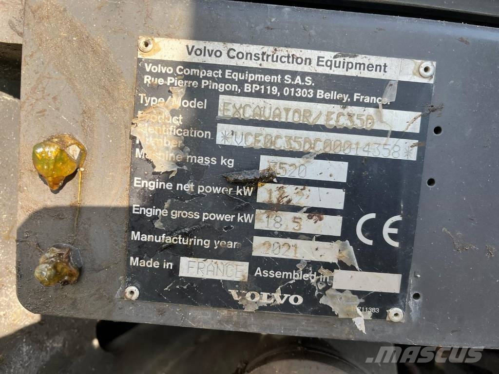 Volvo EC 35 D Miniekskavaatorid < 7 t