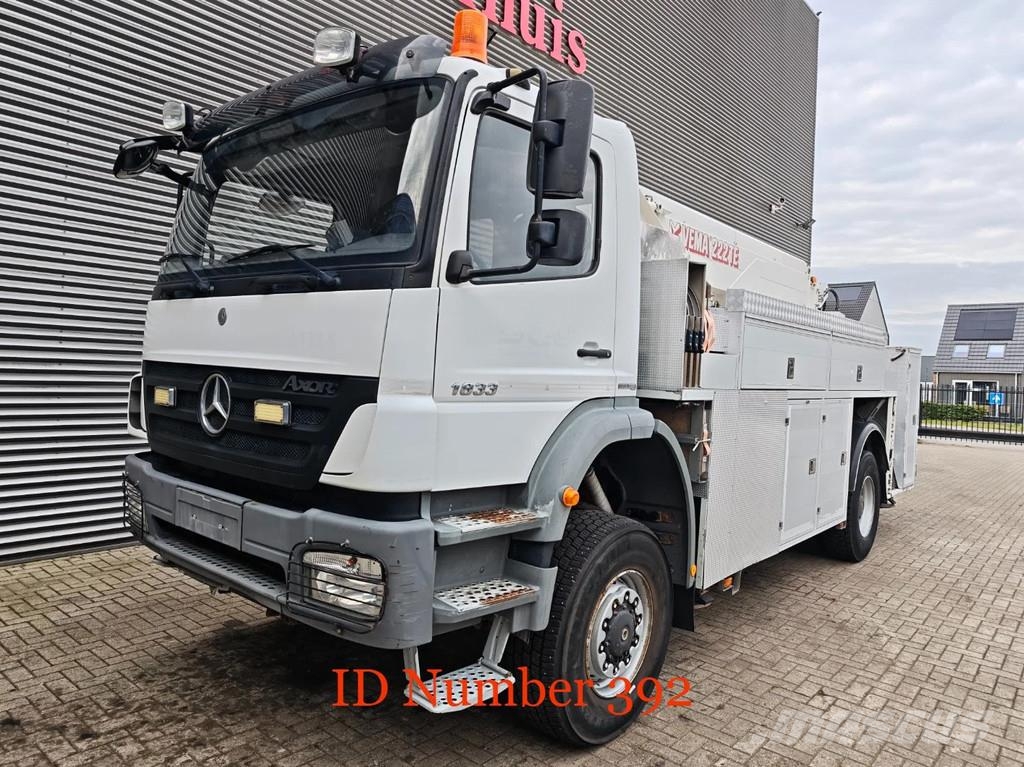Mercedes-Benz Axor 1833 4x4 Vema 222 TE Моторизирани платформи с талига