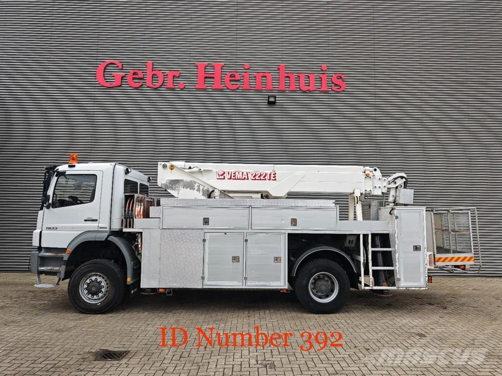 Mercedes-Benz Axor 1833 4x4 Vema 222 TE Моторизирани платформи с талига