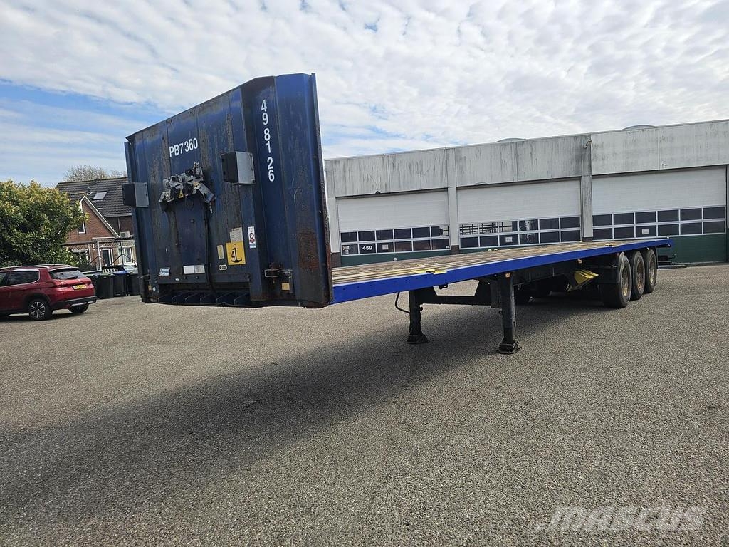Van Hool 3B0073 / 3 AXLE FLATBED 13.60 MTR TWISTLOCKS FOR C نصف مقطورات مسطحة / مفصلية الجوانب