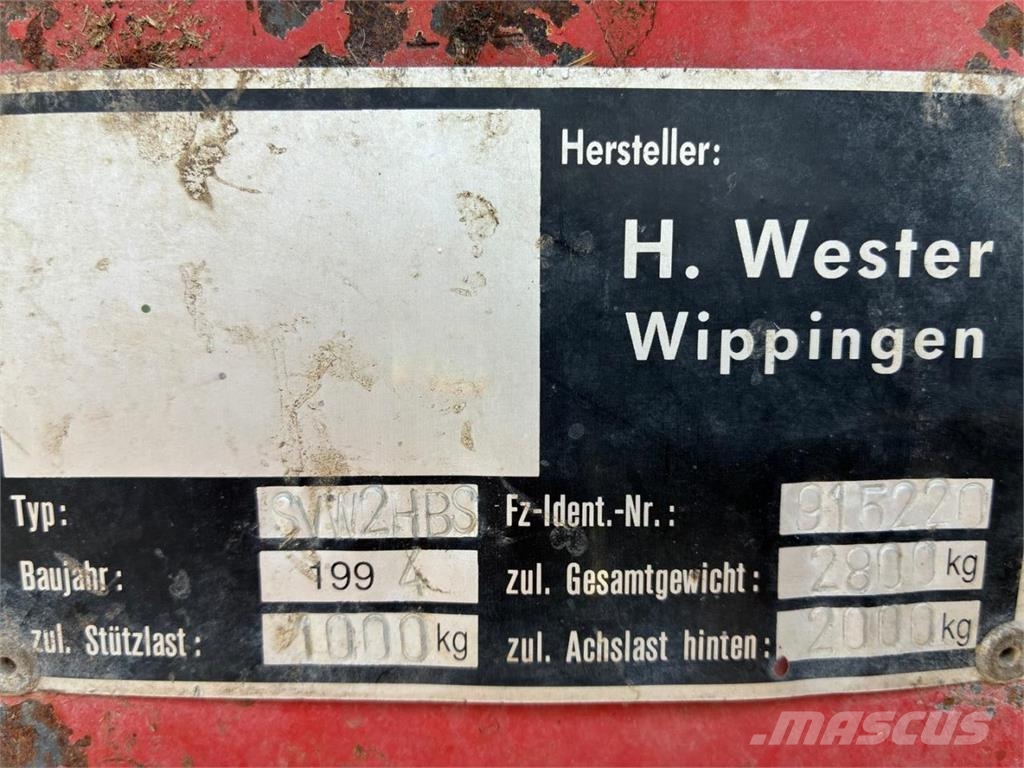 Hawe SVW 2438 Otros remolques