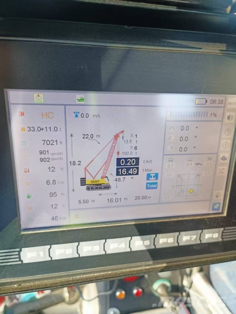 Sany SCC1000A 100 吨 Kāpurķēžu ceļamkrāni