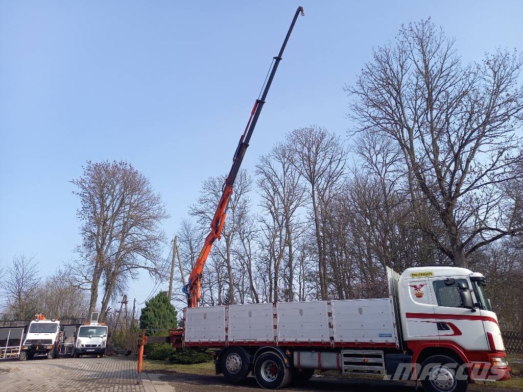 Scania R124, 420, 6x2, PALFINGER Camiones bañeras basculantes o volquetes