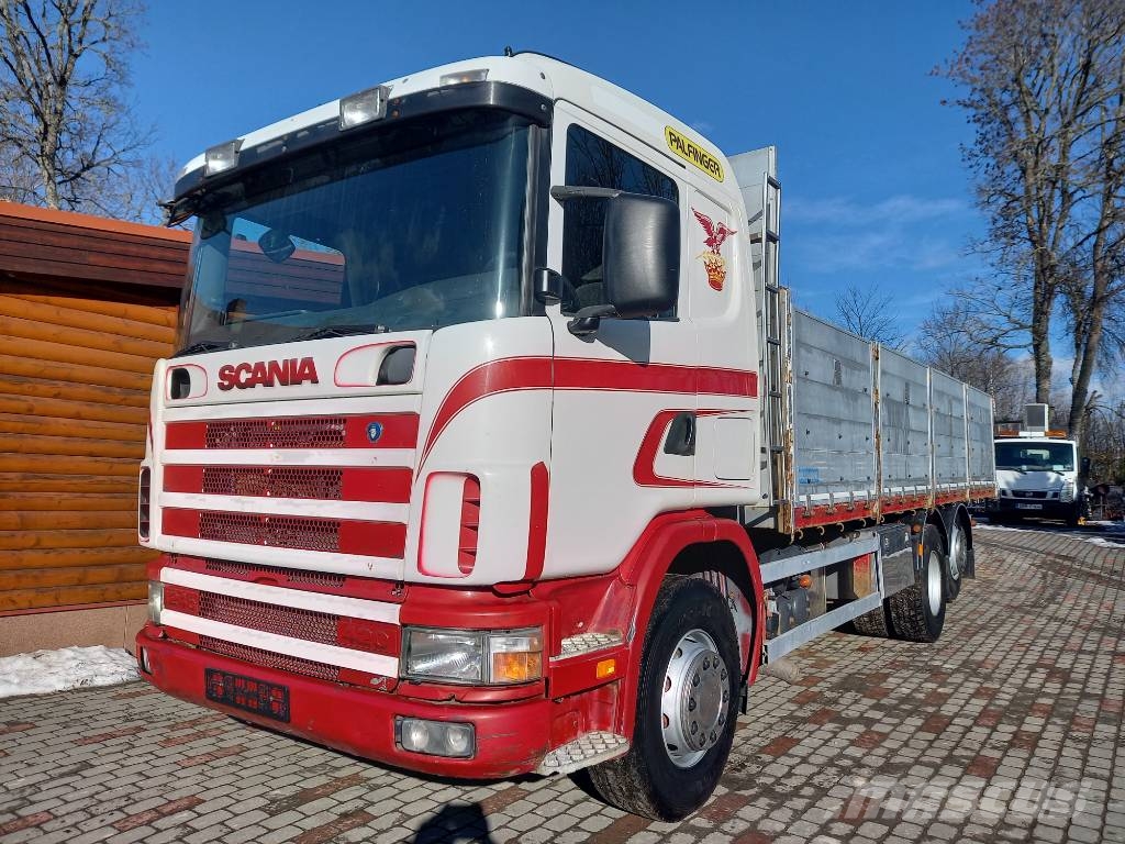 Scania R124, 420, 6x2, PALFINGER Camiones bañeras basculantes o volquetes
