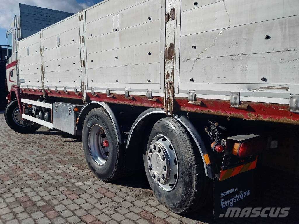Scania R124, 420, 6x2, PALFINGER Camiones bañeras basculantes o volquetes