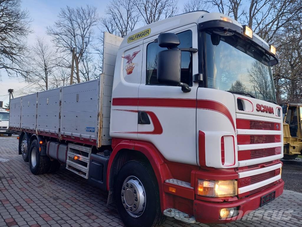 Scania R124, 420, 6x2, PALFINGER Camiones bañeras basculantes o volquetes