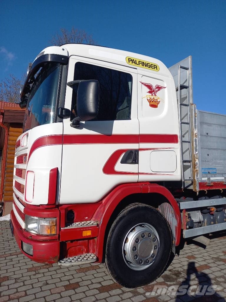 Scania R124, 420, 6x2, PALFINGER Camiones bañeras basculantes o volquetes