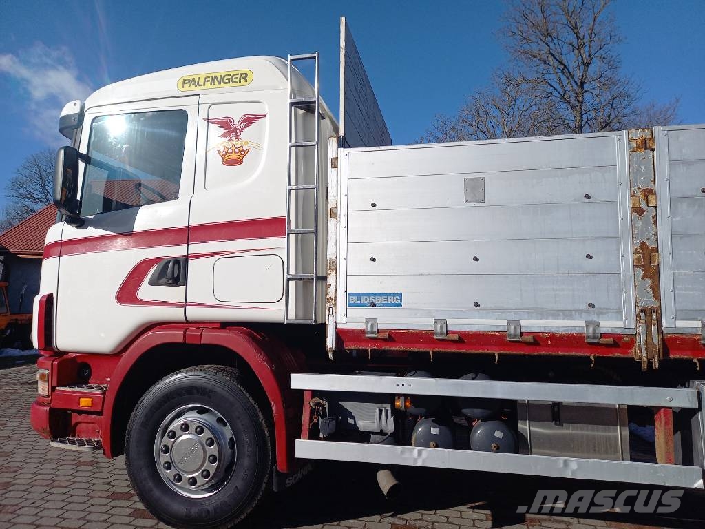 Scania R124, 420, 6x2, PALFINGER Camiones bañeras basculantes o volquetes