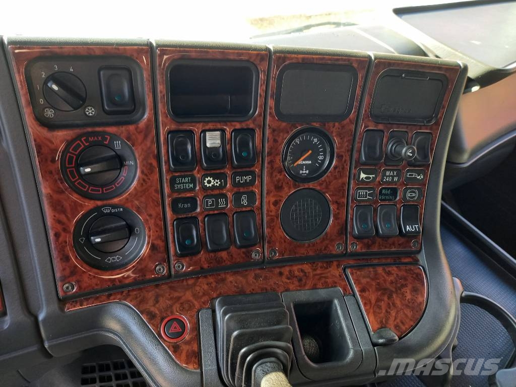 Scania R124, 420, 6x2, PALFINGER Camiones bañeras basculantes o volquetes