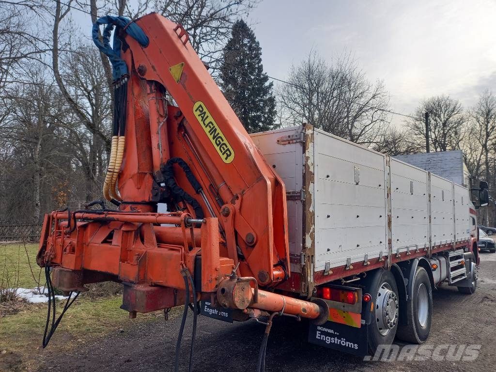 Scania R124, 420, 6x2, PALFINGER Camiones bañeras basculantes o volquetes