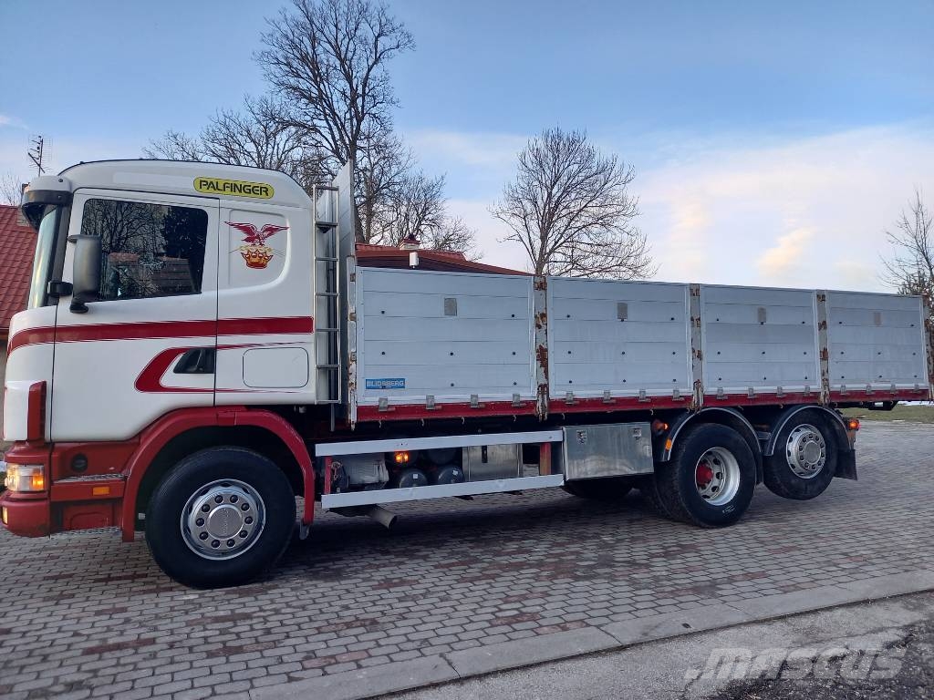 Scania R124, 420, 6x2, PALFINGER Camiones bañeras basculantes o volquetes