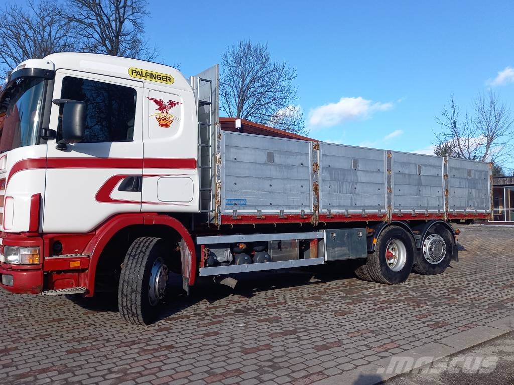 Scania R124, 420, 6x2, PALFINGER Camiones bañeras basculantes o volquetes