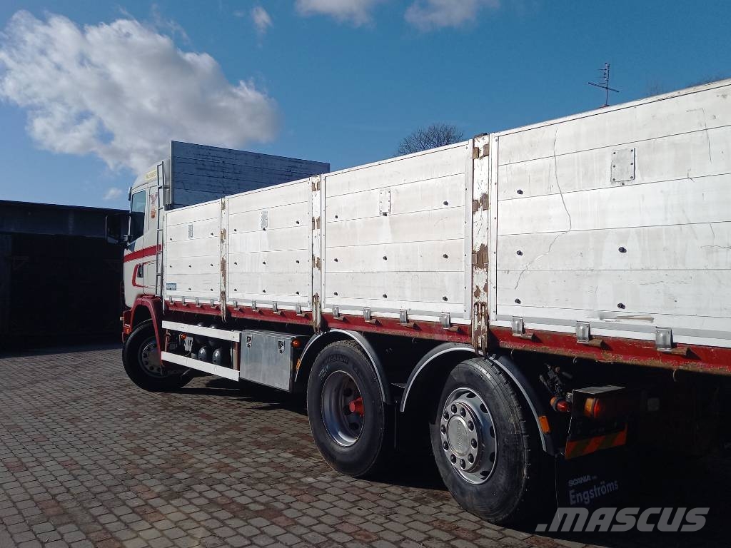 Scania R124, 420, 6x2, PALFINGER Camiones bañeras basculantes o volquetes