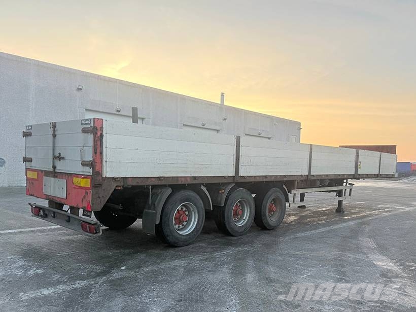 Kel-Berg 3 axle Extendable / Ausziehbarer auflieger Bortinių sunkvežimių priekabos su nuleidžiamais bortais