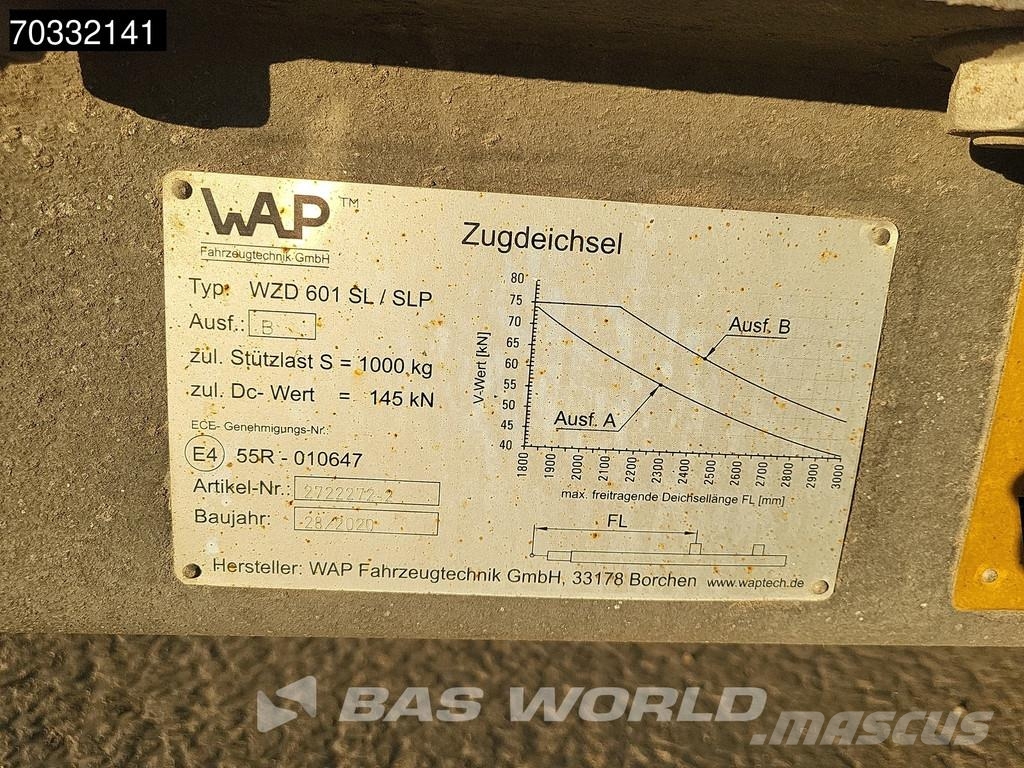Wabco ZAA18SIKL 2 axles مقطورات ذات هيكل صندوقي