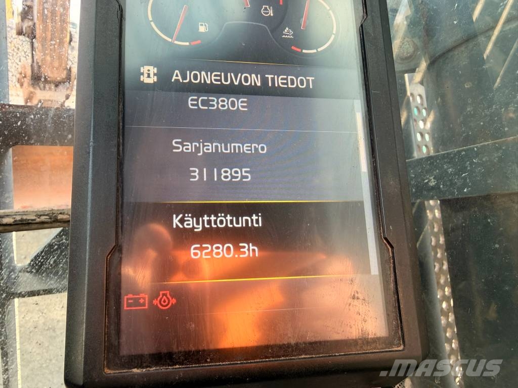 Volvo EC 380 EL täydellinen historia Excavadoras sobre orugas