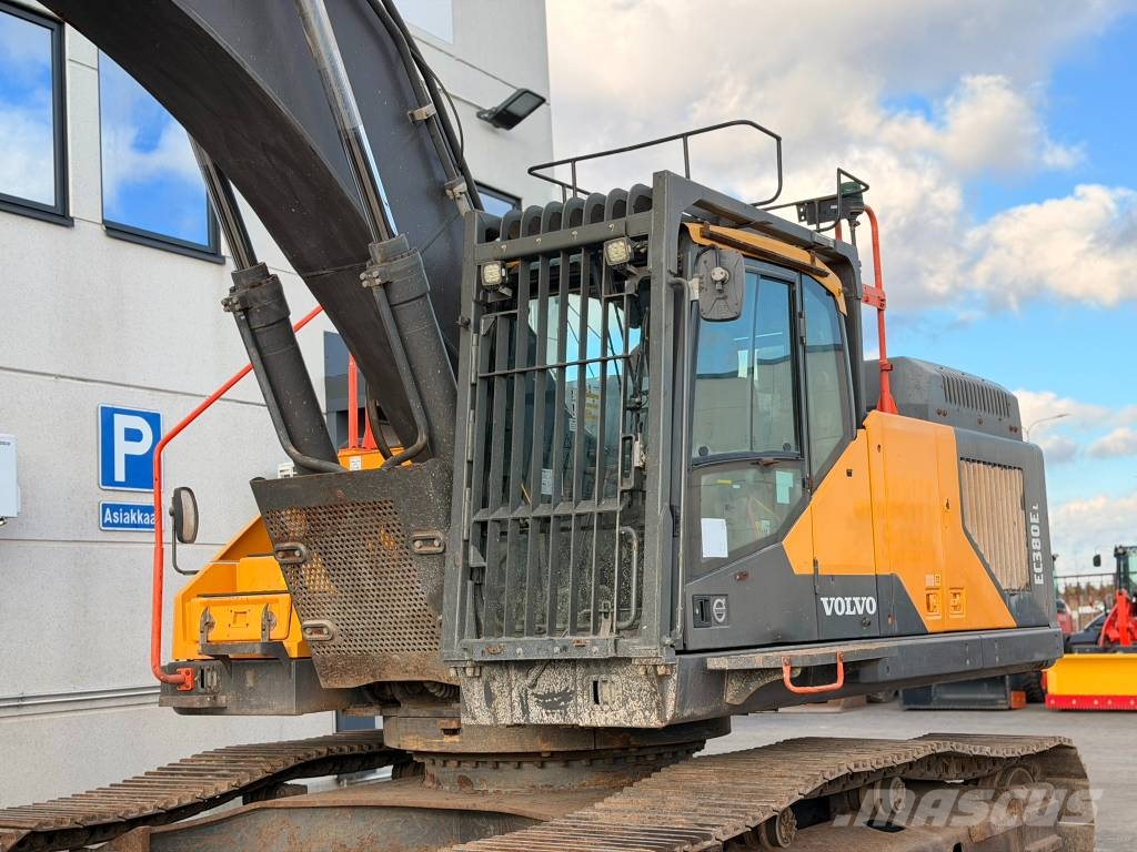 Volvo EC 380 EL täydellinen historia Excavadoras sobre orugas