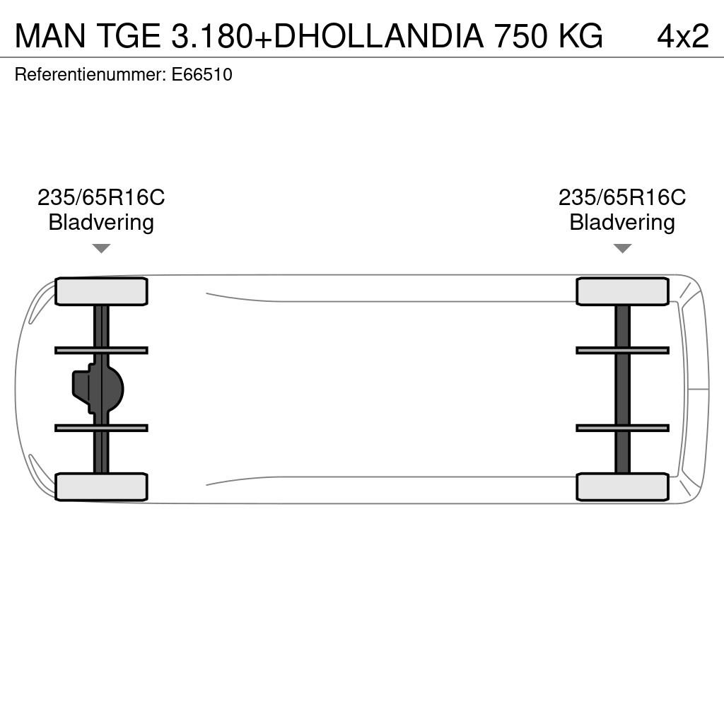MAN TGE 3.180+DHOLLANDIA 750 KG Muut autot