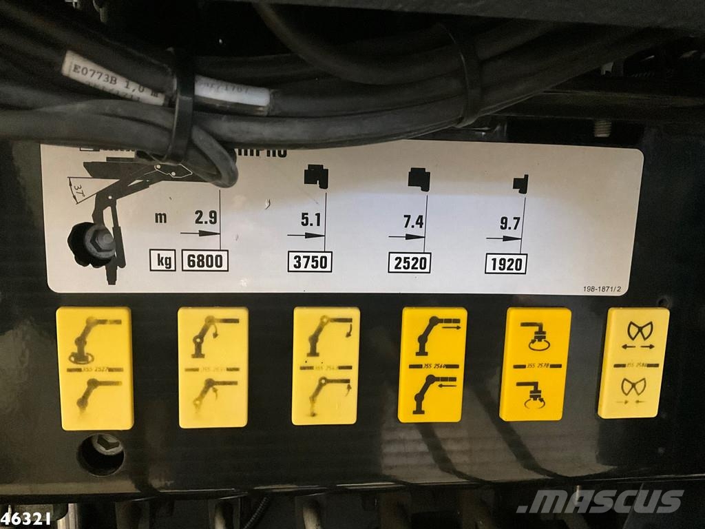 DAF FAN CF 290 Euro 6 Hiab 21 Tonmeter laadkraan Komunalni tovornjaki