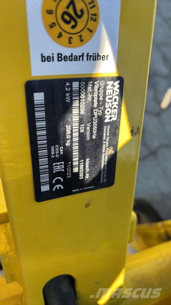 Wacker Neuson DPU 3050 He Markvibratorer