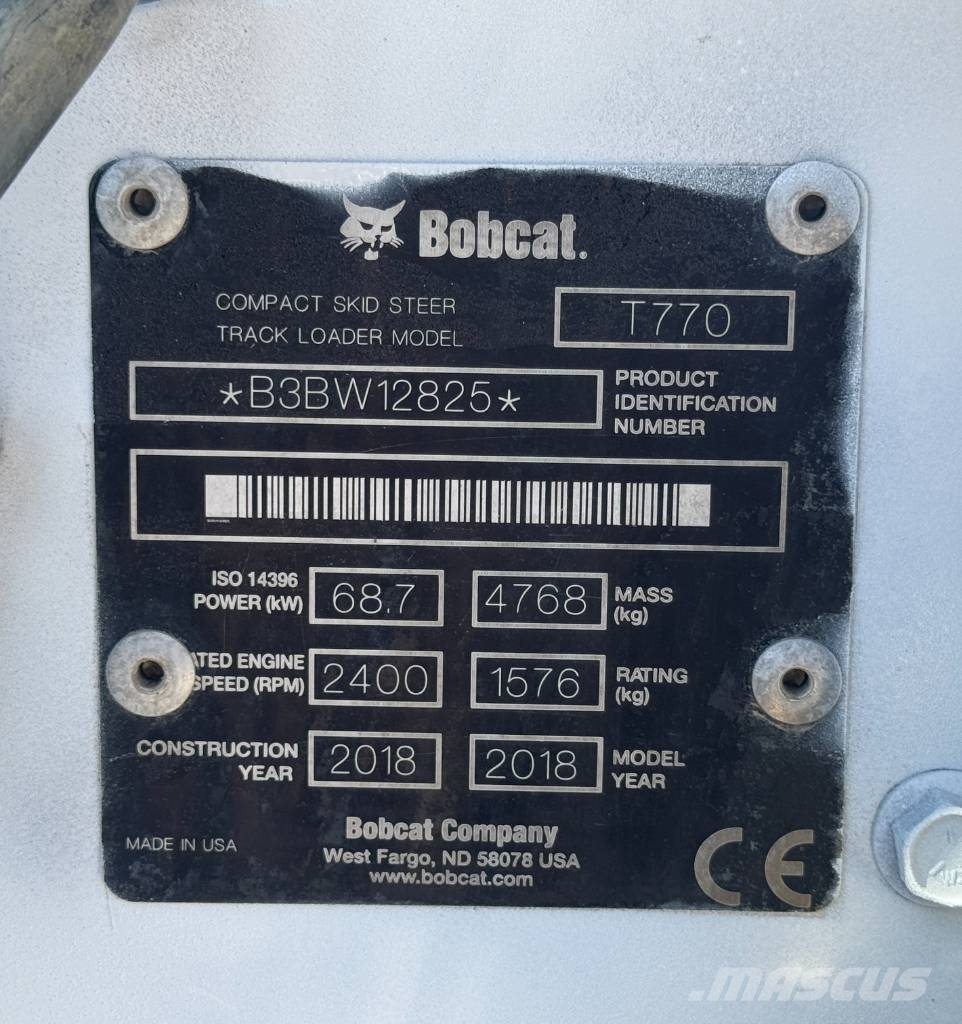 Bobcat T 770 لوادر زحافة