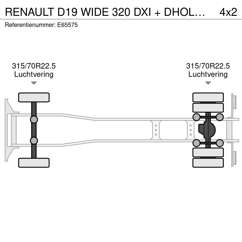 Renault D19 WIDE 320 DXI + DHOLLANDIA 2T. Camiones desmontables