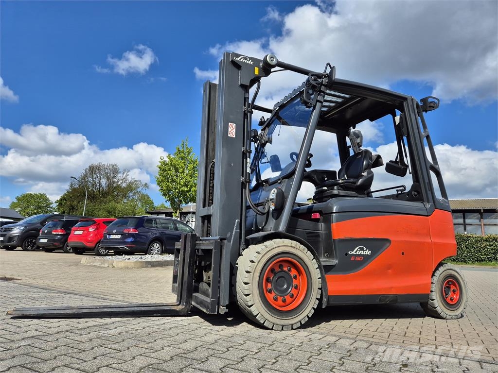 Linde E50HL-01 전동 지게차