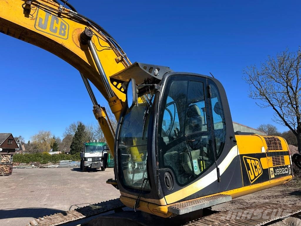 JCB JS 220 LC ISUZU Turbo 175 Hp Rototilt Klima Vikšriniai ekskavatoriai