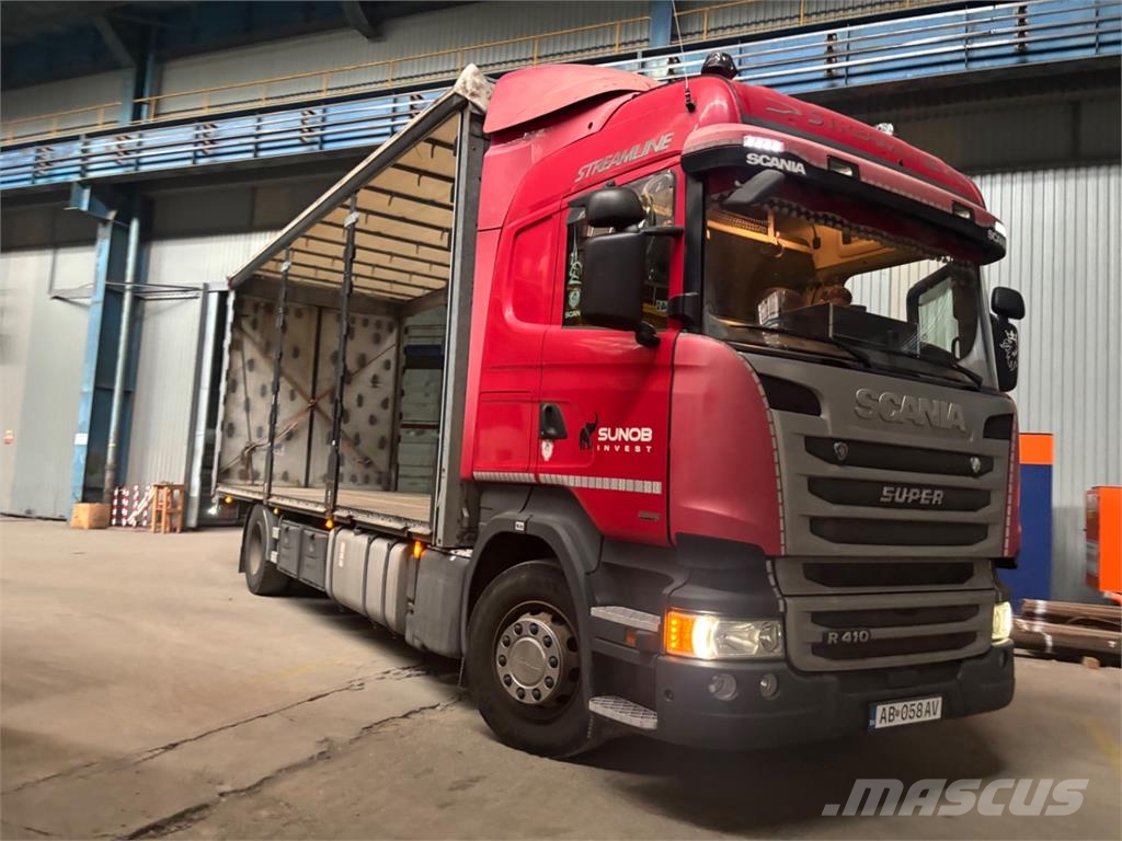 Scania R 410 Plošinové nákladné automobily/nákladné automobily so sklápacími bočnicami