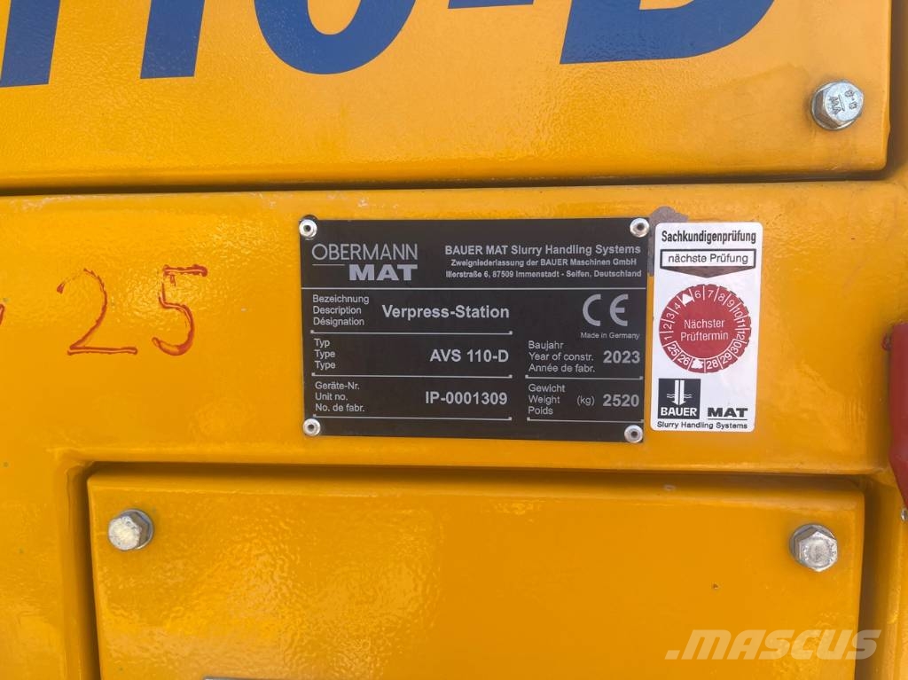 Bauer MAT Obermann AVS110-D Kita gręžimo technika