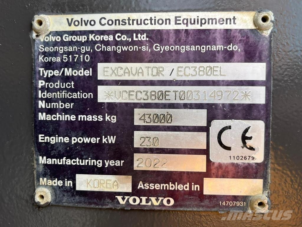 Volvo EC 380 E Telakaivukoneet