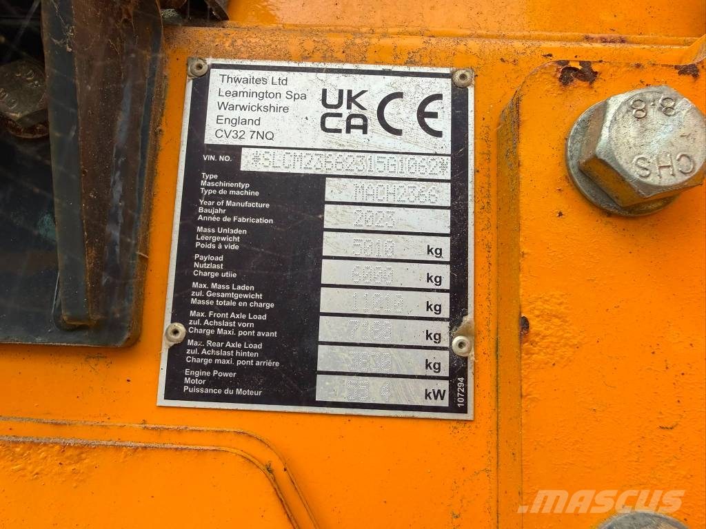 Thwaites 6 Ton Cabbed Dumper Stavebné sklápače