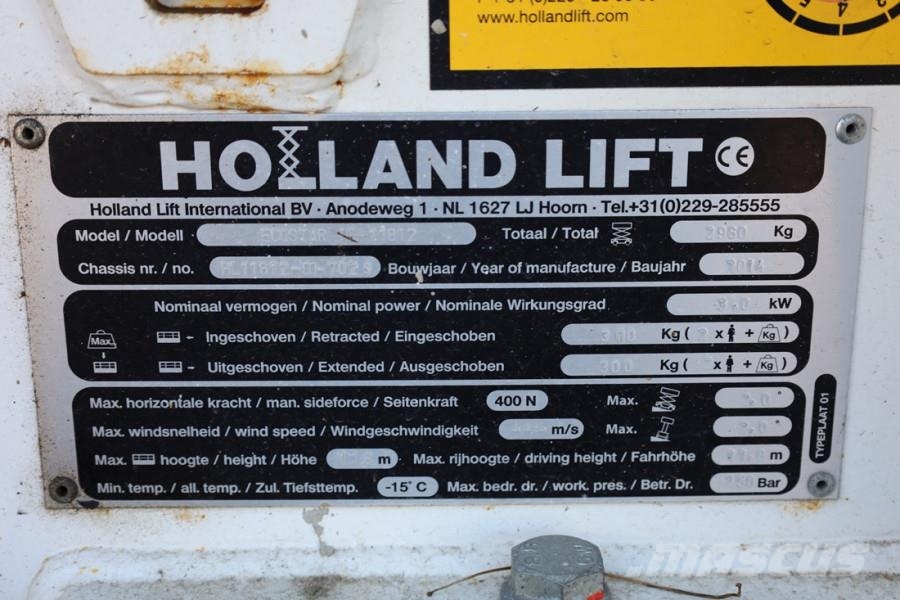 Holland Lift Ecostar HL-11812 Electric, 14m Working Height, 300 Elevadores de tesoura