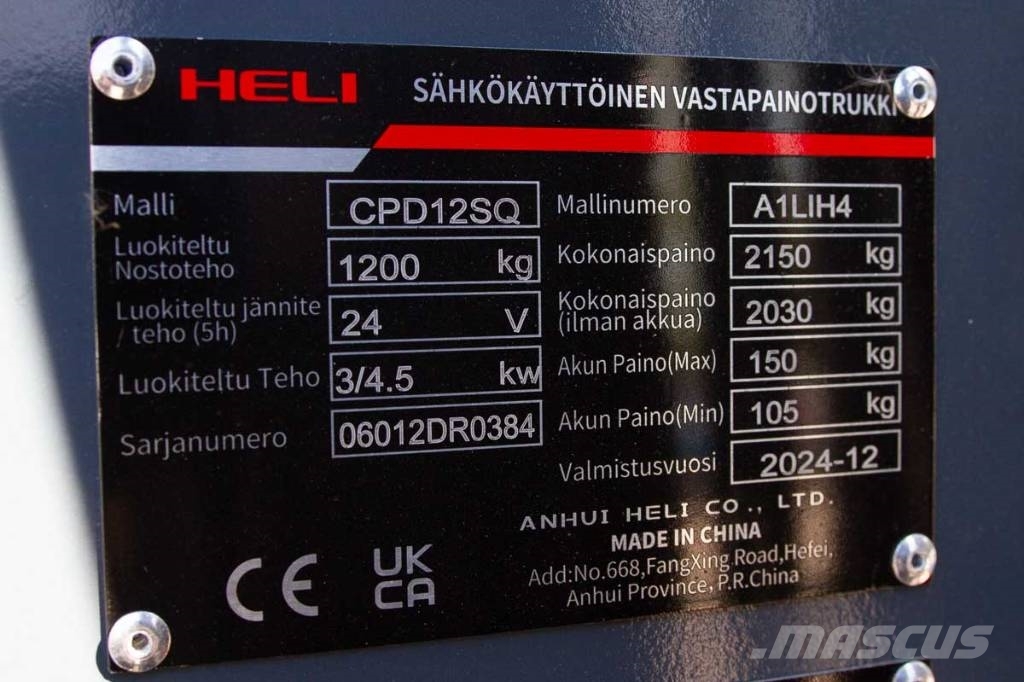 Heli CPD 12 Wózki elektryczne