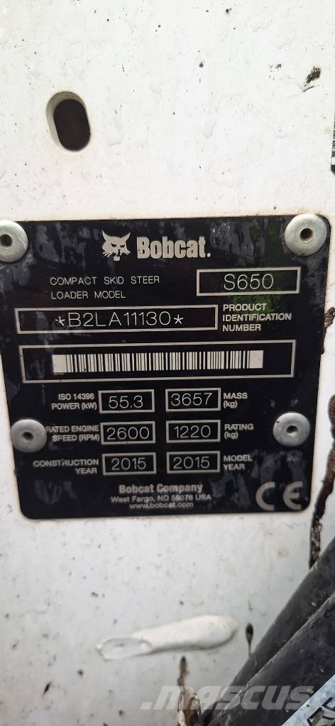 Bobcat S650 SJC لوادر انزلاقية التوجيه