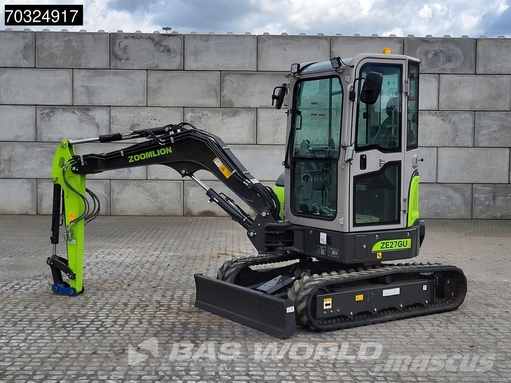 Zoomlion ZE27 GU KUBOTA ENGINE - CE CERTIFIED Minigravere <7t
