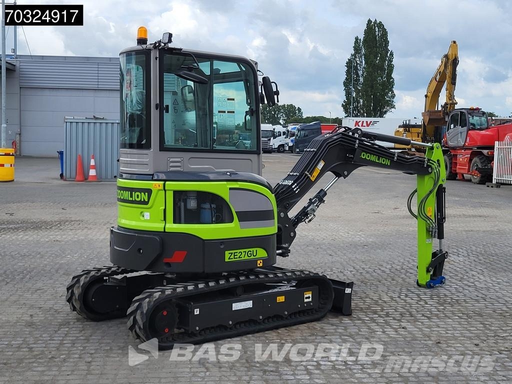 Zoomlion ZE27 GU KUBOTA ENGINE - CE CERTIFIED Minigravere <7t