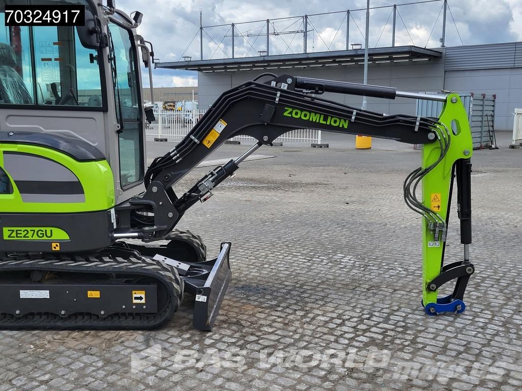 Zoomlion ZE27 GU KUBOTA ENGINE - CE CERTIFIED Minigravere <7t