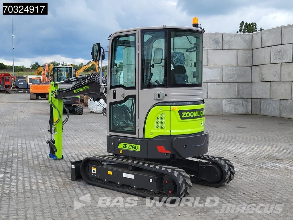 Zoomlion ZE27 GU KUBOTA ENGINE - CE CERTIFIED Minigravere <7t