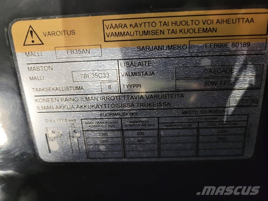 Mitsubishi FB 35 AN Sähkötrukit