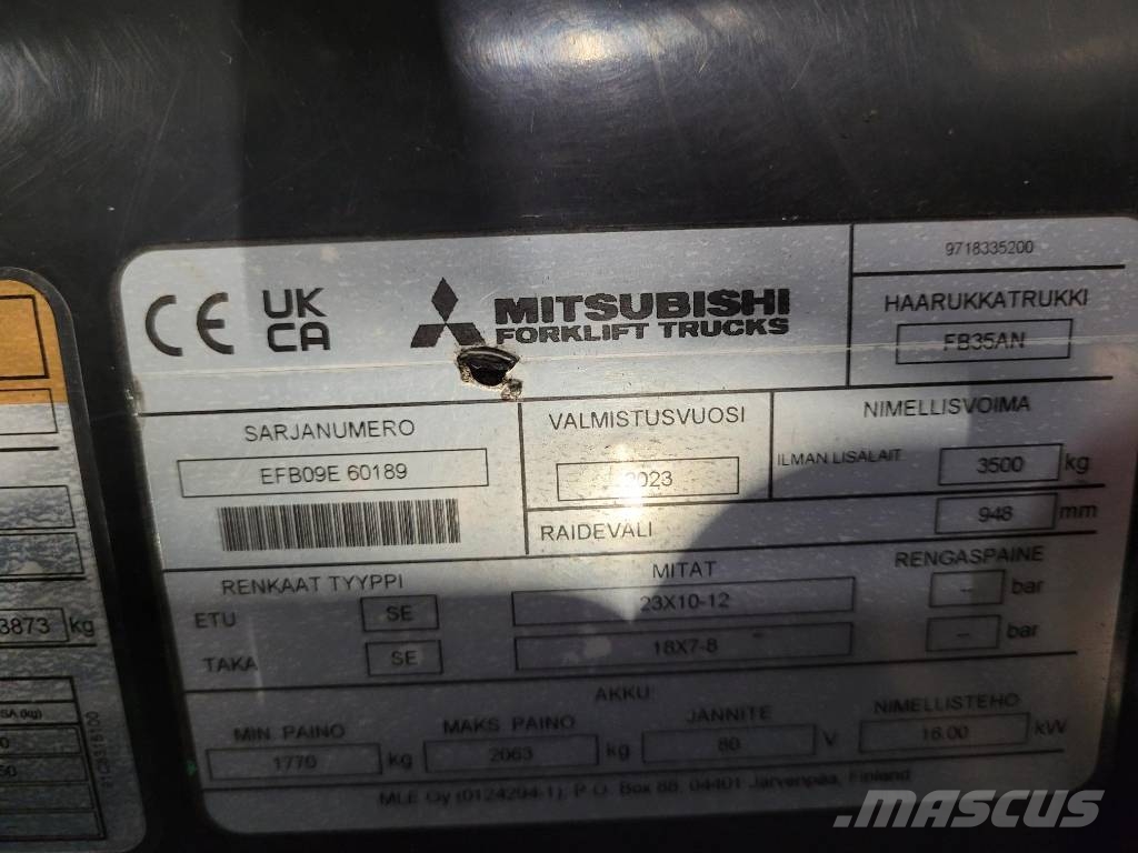 Mitsubishi FB 35 AN Sähkötrukit