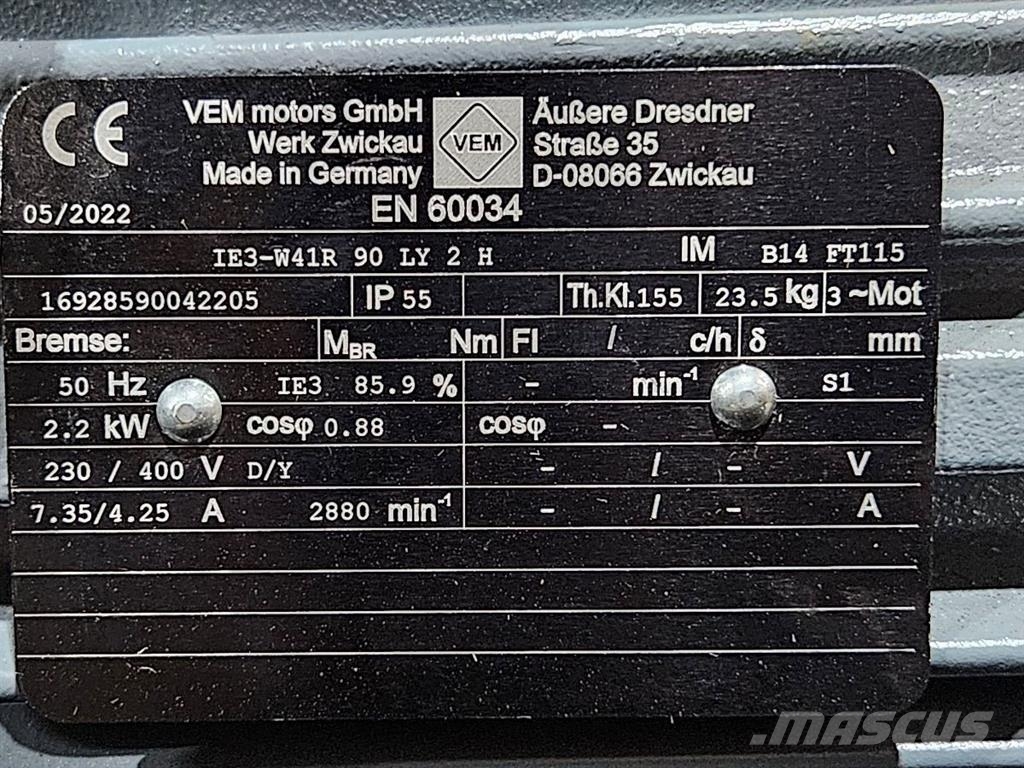 Yanmar -VEM motors IE3-W41R 90 LY 2-Electric motor Sähkö ja elektroniikka