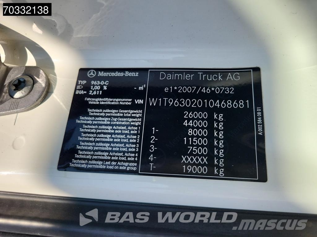 Mercedes-Benz Actros 2543 6X2 2000kg Ladebordwand Full Air Lift+ Camiones con caja de remolque