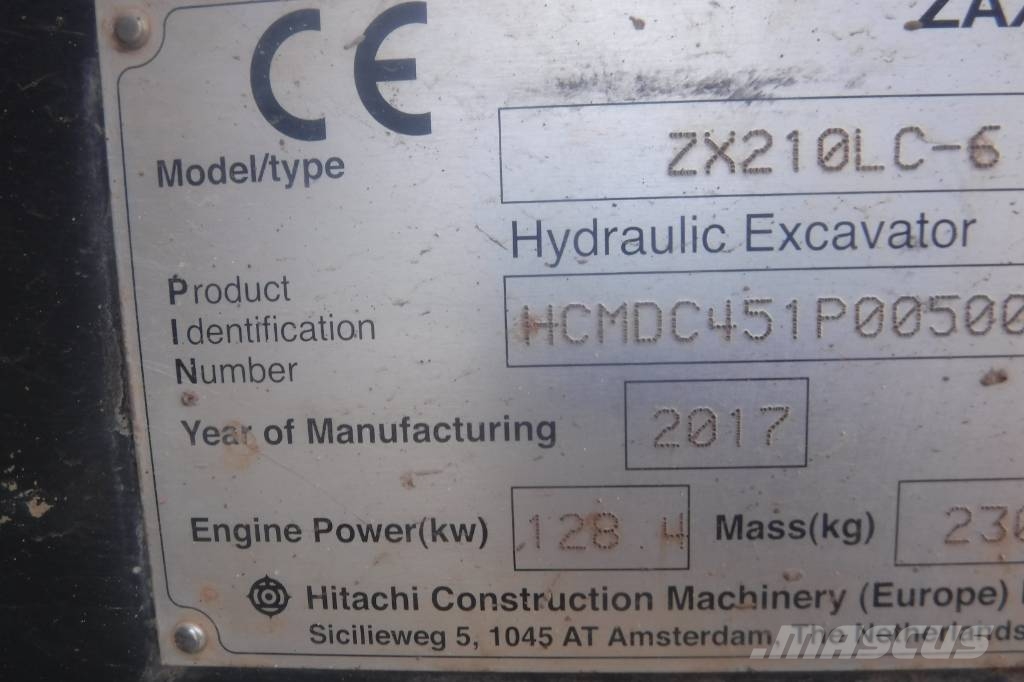 Hitachi ZX 210 LC-6 Bandgrävare