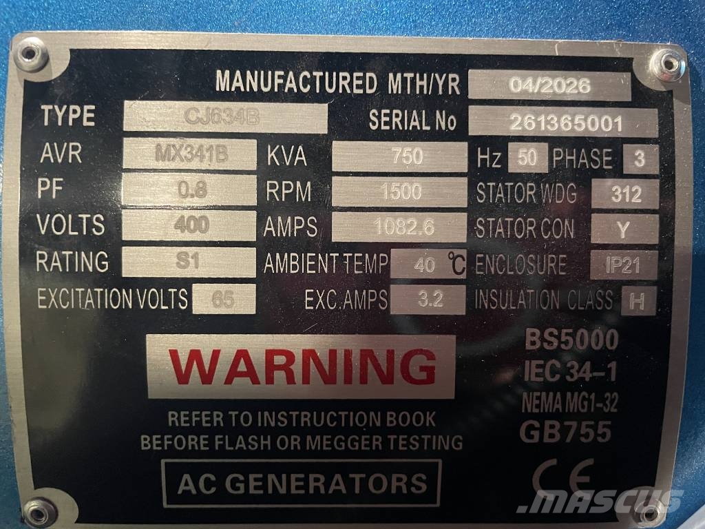 Baudouin 6M21G825/5 - 825 kVA Generator - DPX-19881 مولدات ديزل