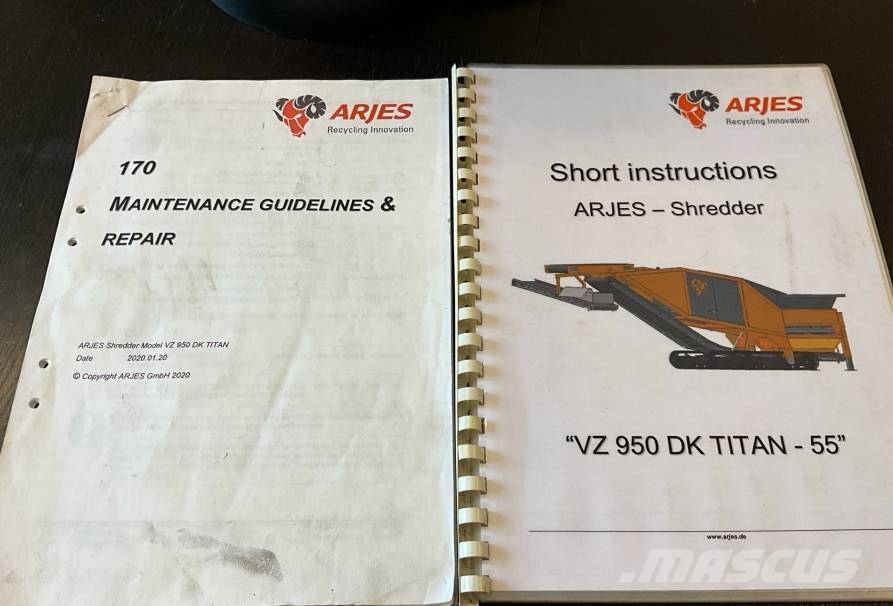 Arjes VZ 950 DK Titan Mobil törőgépek