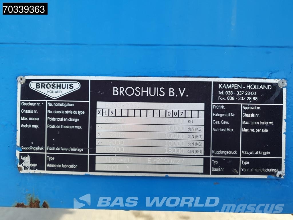 Broshuis 31N5-EU E-2190/27 Extendable APK 10/27 Steering Ax Tieflader-Auflieger