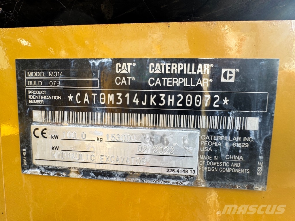 CAT M 314 Bageri točkaši
